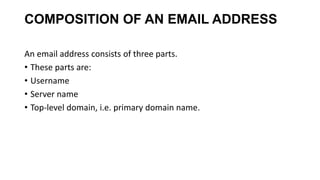 Lecture 4 sending and receiving e-mail | PPTX