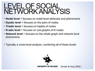 Node Level Dynamic Social Network Analysis - Lecture 4 in Introduction to Computational ...