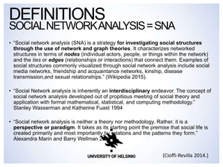 Social Network Analysis - Lecture 4 in Introduction to Computational ...