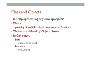 COMP 4026 Lecture4: Processing and Advanced Interface Technology | PDF