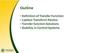 Lecture 4 - Transfer Functions. Control Engineering pdf | PDF