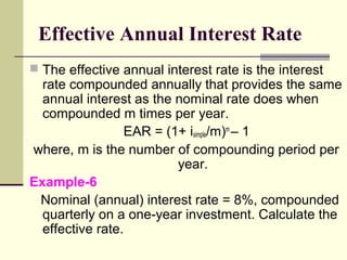 Ear Calculation Lecture 4 tvm | PPT