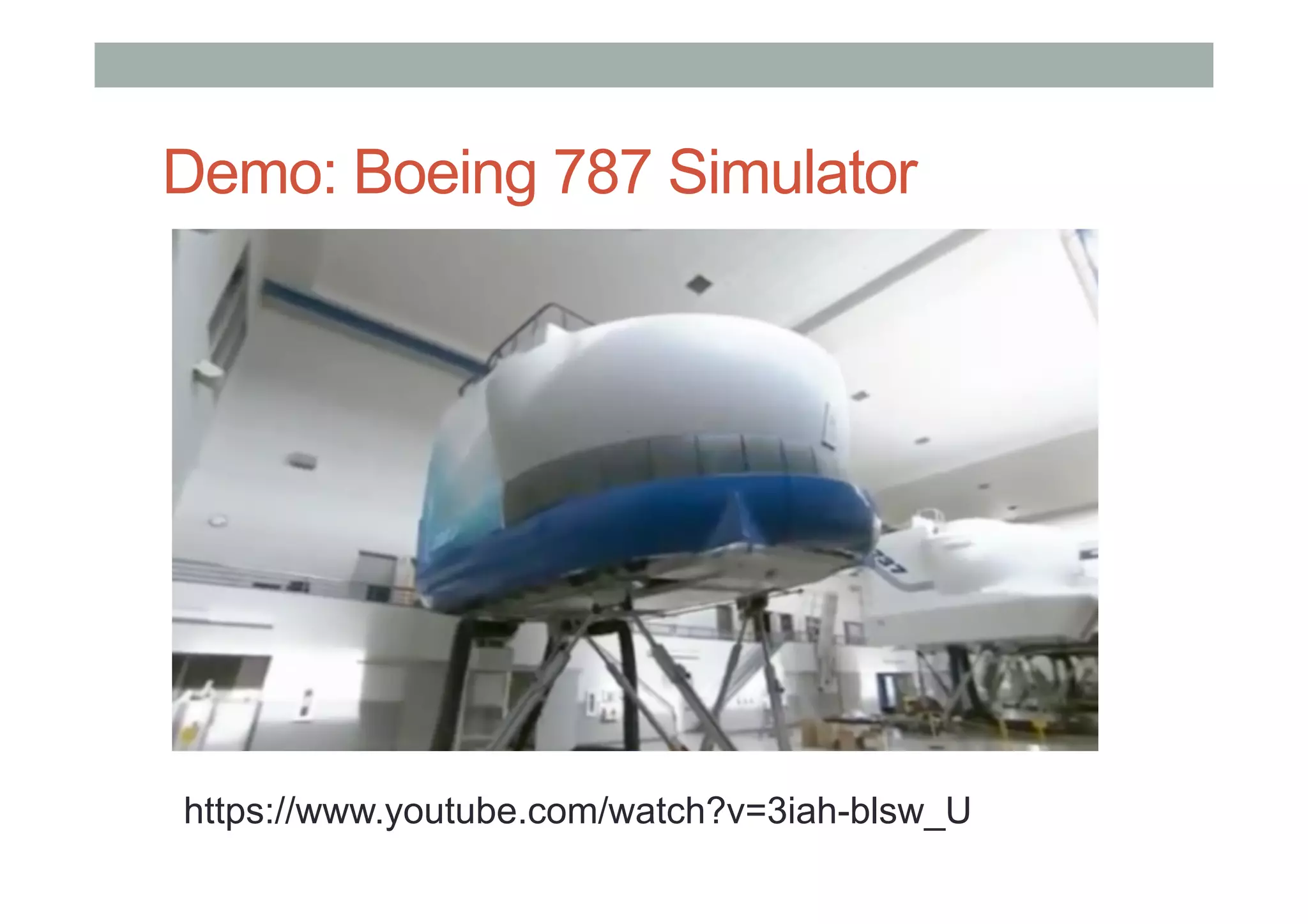Demo: Boeing 787 Simulator
https://www.youtube.com/watch?v=3iah-blsw_U
 