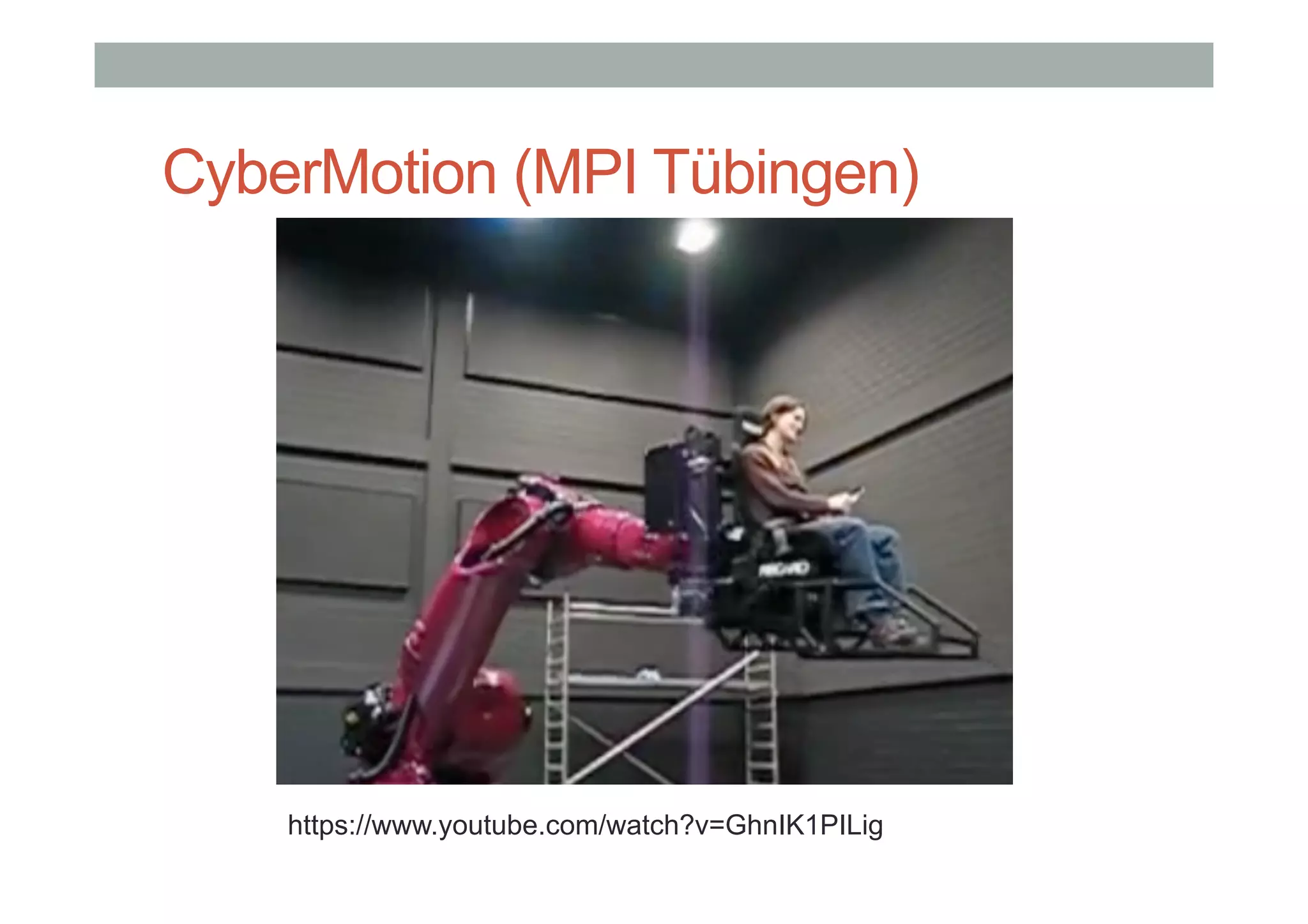 CyberMotion (MPI Tübingen)
6
8
https://www.youtube.com/watch?v=GhnIK1PILig
 