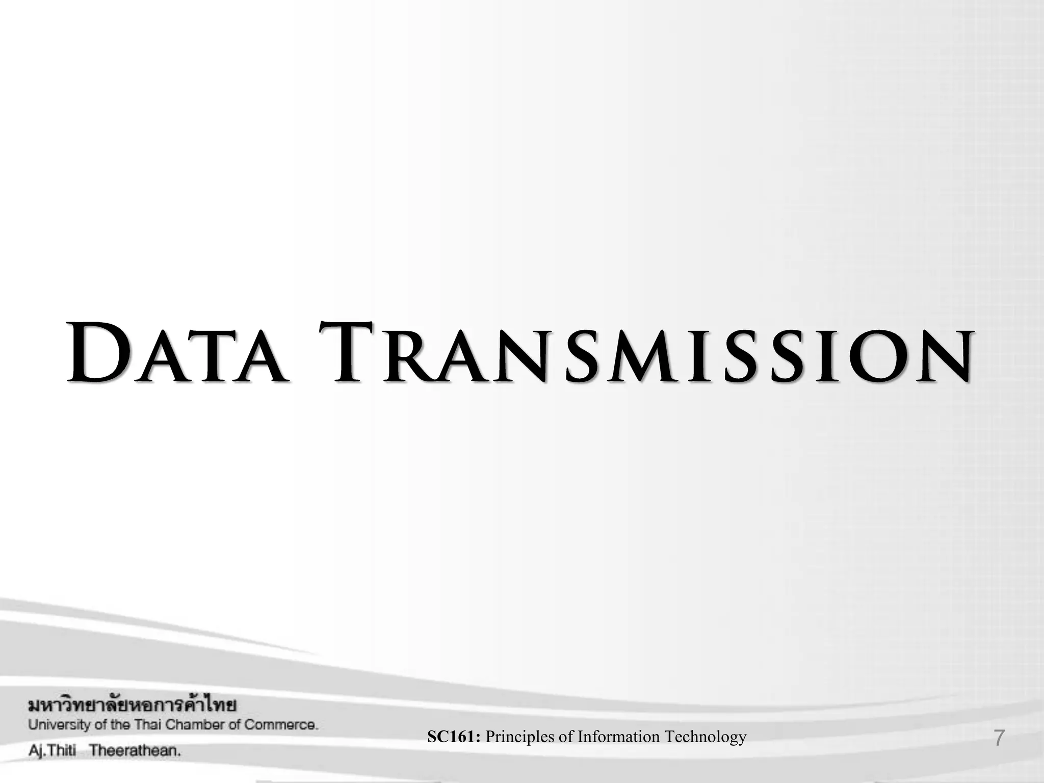 7SC161: Principlesof Information Technology
 