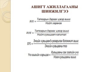 АШИГТ АЖИЛЛАГААНЫ
ШИНЖИЛГЭЭ

 
