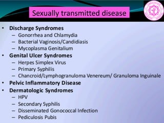 Sexually transmitted disease
 