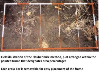 Lecture 48 Plot and Plotless Sampling techniques for habitat ...