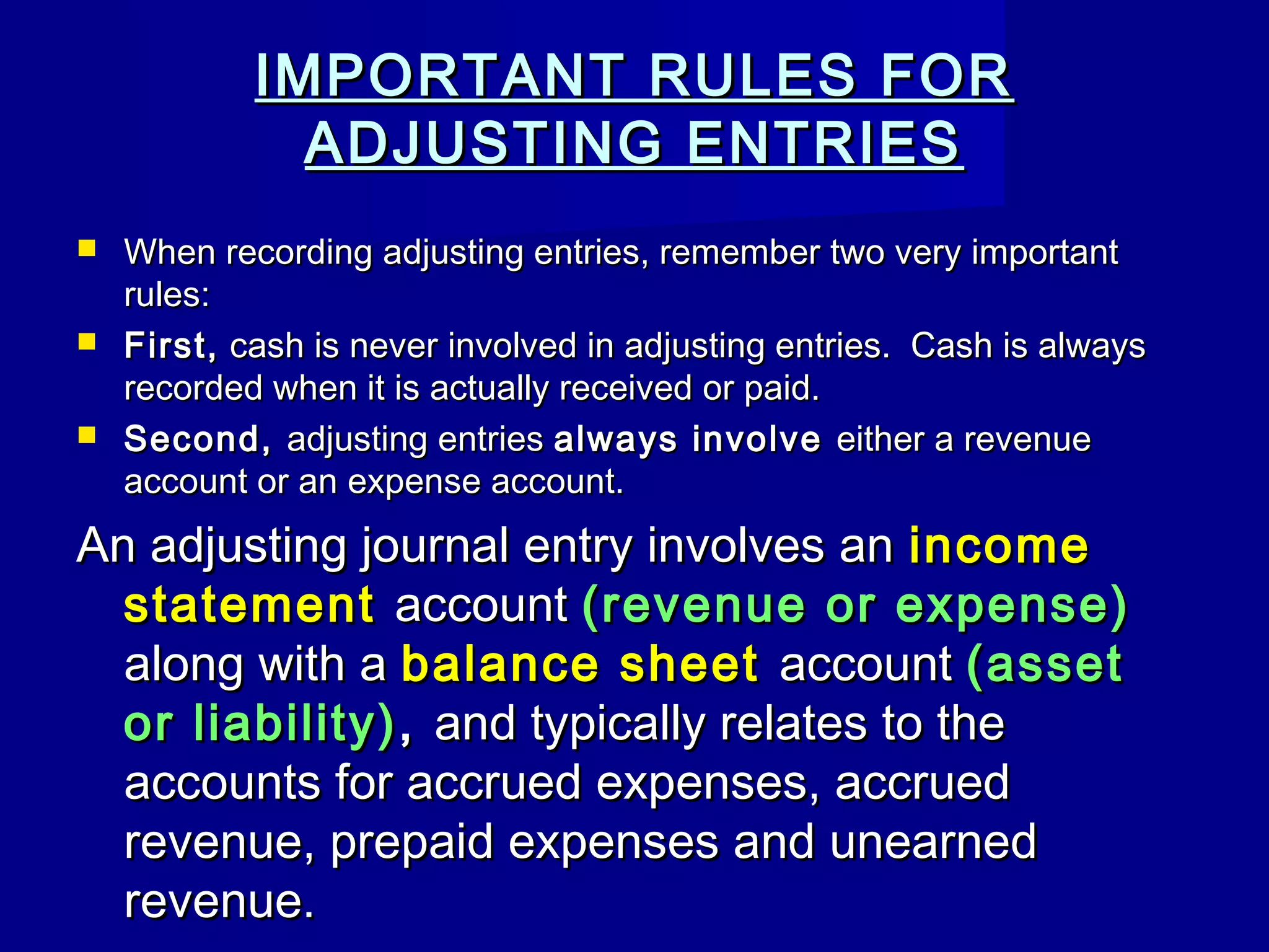 An Adjusting Entry For Accrued Expenses Involves