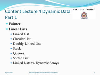 Lecture4a dynamic data_structure | PPTX