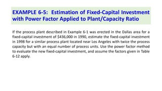 Estimated Capital Example Lecture _Analysis of Cost Estimation.pptx
