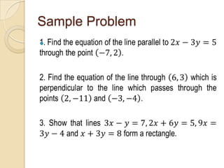 Sample Problem

 