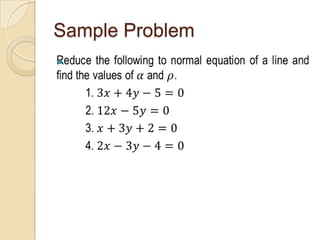 Sample Problem

 