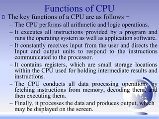 Lecture 4b - Computer Elements_ Processing unit & memory.pdf