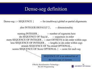 Seg Normal Definition Lecture_4_Blast_Programming_Slide Title: Applications of Bioinformatics ...