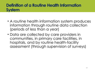 Routine Data Lecture 4 BME 421 management information system | PPTX