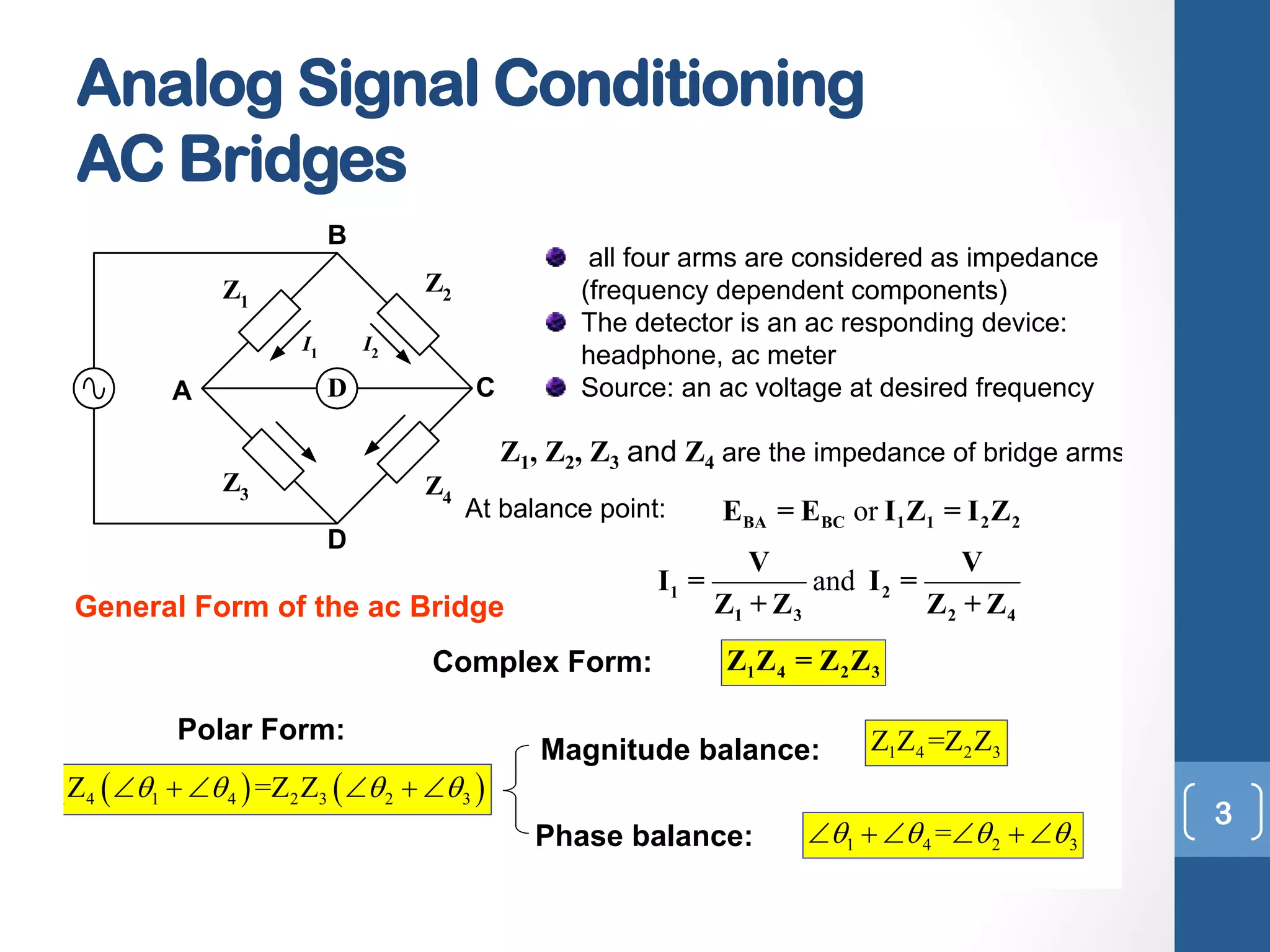 Lecture 4 b signalconditioning_ac bridge | PDF