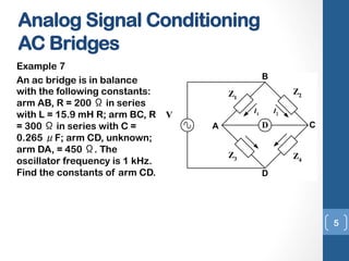 Lecture 4 b signalconditioning_ac bridge | PDF