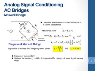 Lecture 4 b signalconditioning_ac bridge | PDF