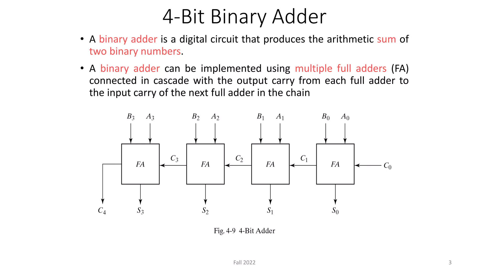 Lecture4 Chapter4- Design 4-bit Lookahead Carry Binary Adder-Subtractor ...