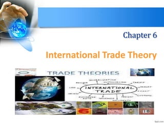 Chapter 6
International Trade Theory
 