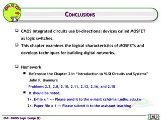 PMOS NMOS CMOS Logic Design_1 Presentation | PPT
