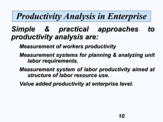 Productivity Measure Method Example Lecture 4 dated 14-9-2024 Productivity Measurement.ppt