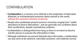Comprehensive Overview of Descriptive Psychopathology: Insight ...