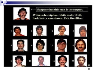 Objective Witness Forensic Psychology:Eye Witness Testimony | PDF