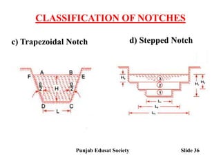 Stepped Triangular Notch Examples Lecture 4 flow_measurements | PPT