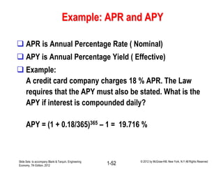 Lecture # 4 gradients factors and nominal and effective interest rates ...