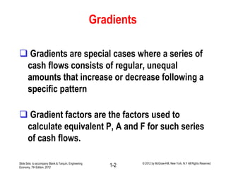 Lecture # 4 gradients factors and nominal and effective interest rates ...