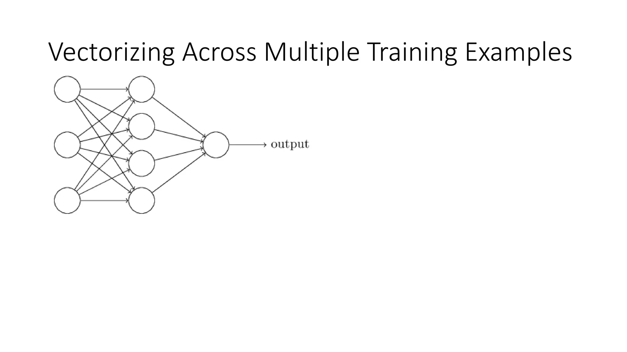 Vectorizing Across Multiple Training Examples
 