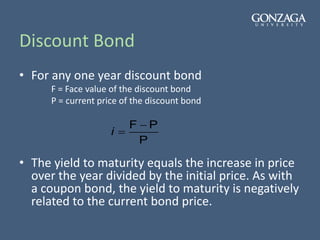Discount Yield Quote Example Lecture 4 - Interest Rates | PPTX