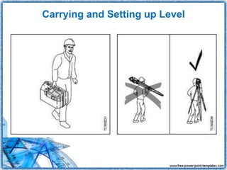 Carrying and Setting up Level
 