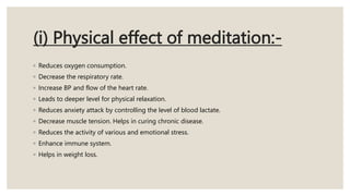 Lecture 4 Meditation.pptx, By Dr. Prashant Kaushik | PPTX