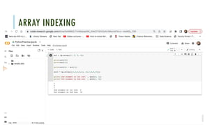Comprehensive Guide to NumPy and Matplotlib for Machine Learning | PPTX