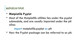 Comprehensive Guide to NumPy and Matplotlib for Machine Learning | PPTX