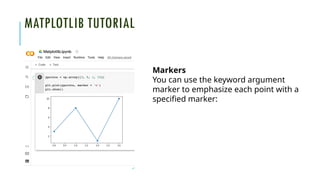 Comprehensive Guide to NumPy and Matplotlib for Machine Learning | PPTX