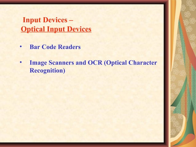 Multimedia Input Devices | PPT