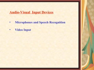 Multimedia Input Devices | PPT