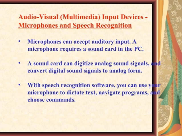 Multimedia Input Devices