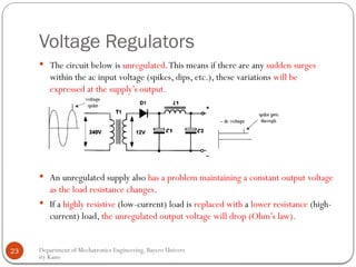 Lecture 4 Power Supplies and Regulators .pptx