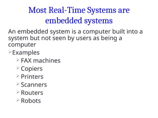 Comprehensive Overview of Real-Time Systems and Scheduling in Embedded ...