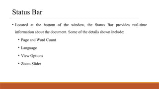 what is microsoft word and how it helps in ICT | PPTX