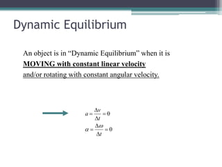 Is Dynamic Equilibrium Lecture 4 static_equilibrium | PDF