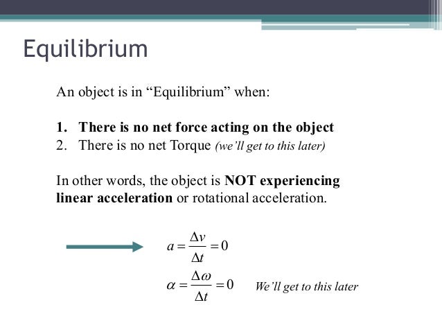 What Is The Condition For An Object To Be In Equilibrium? – MSTN