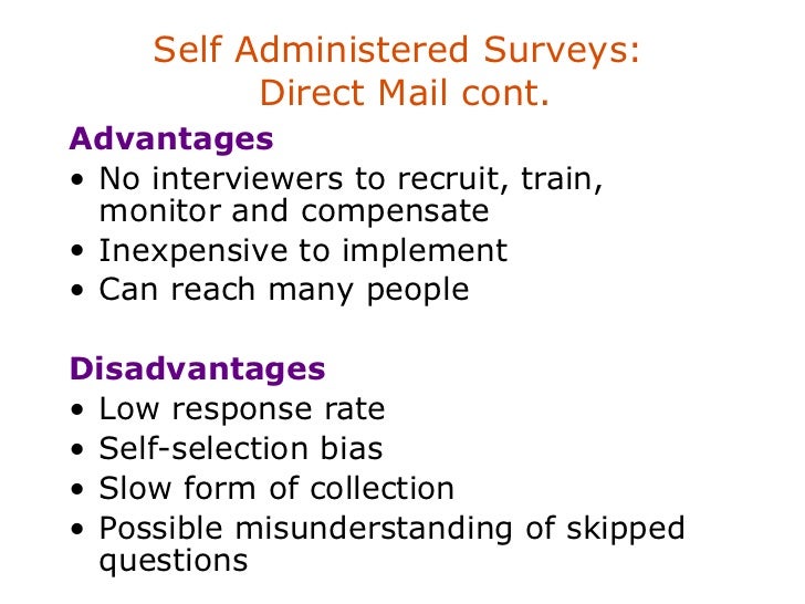 advantages and disadvantages of surveys