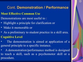 Demonstration Strategy lecture 4 teaching strategies(1).ppt the most important slide that has ...
