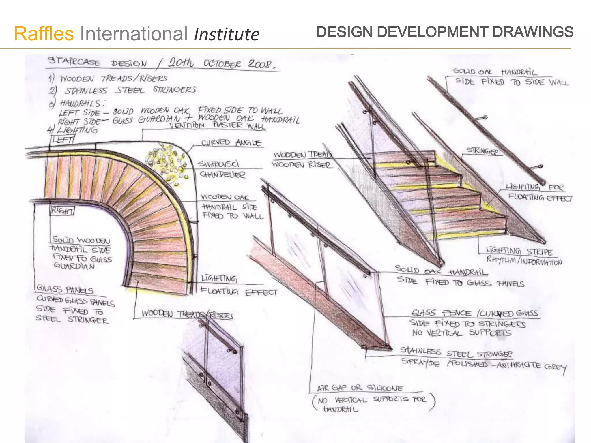 Raffles International Institute   DESIGN DEVELOPMENT DRAWINGS
 